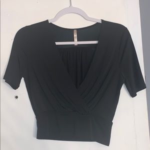 Black crop top